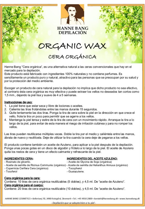 H.B. Cera organica-cara en tiras (10 tiras) - Imagen 2